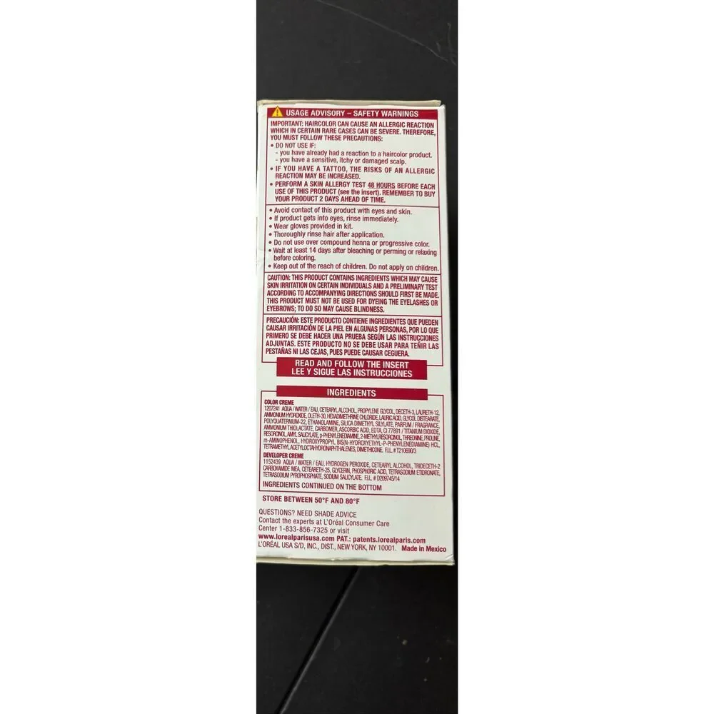 L’Oréal Paris Excellence Creme Hair Color 8½A Medium Light Ash Blonde